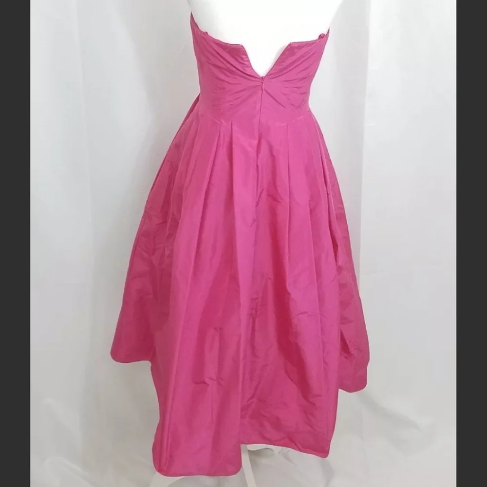 Kay Unger Tea Length Strapless Dress 2 - Picture 3 of 11